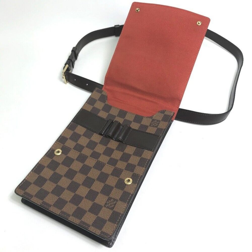 AUTHENTICITY GUARANTEED LOUIS VUITTON Damier Portello Pochette Shoulder Bag - Picture 3 of 16